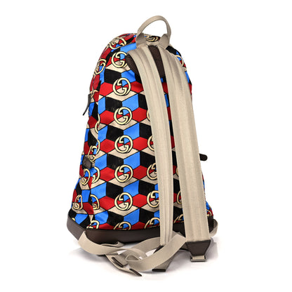 Gucci X THE NORTH FACE Econyl Nylon Geometric Interlocking G Print Medium Backpack Multicolor 2 of 16