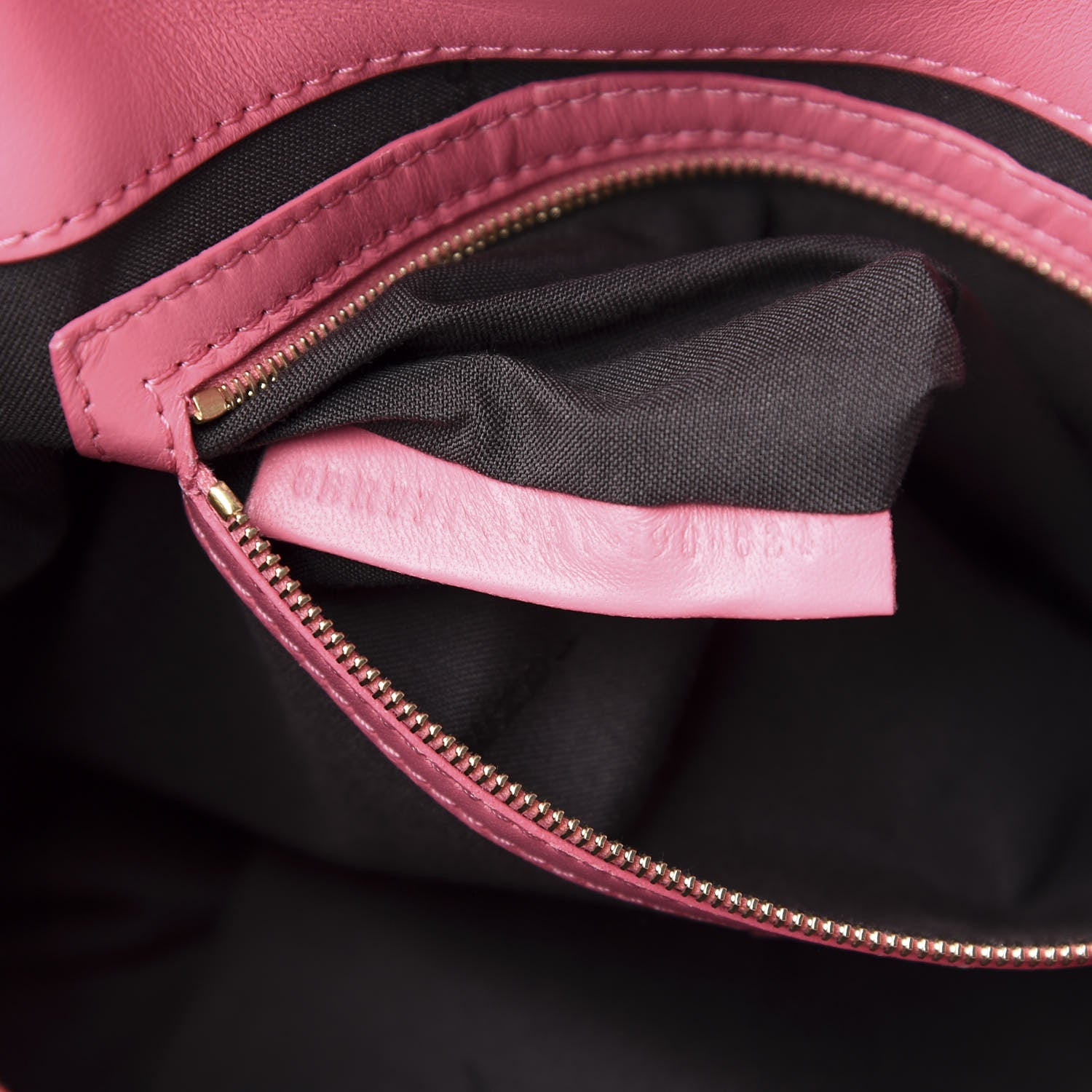 Fendi Nappa FF 1974 Embossed Large Baguette Rosa Fluo 10 of 11