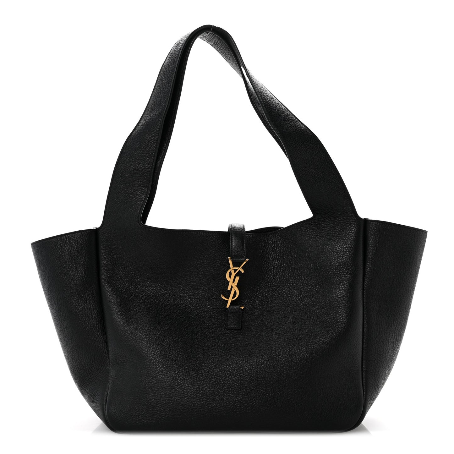 Grained Deerskin Bea Tote Black