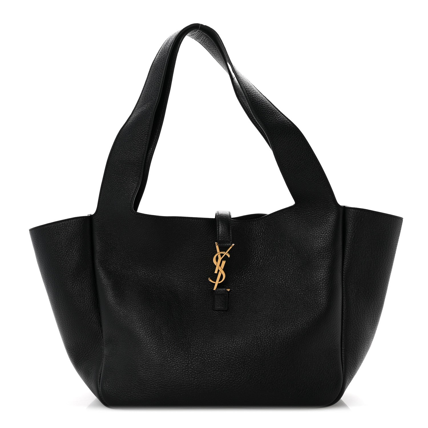 Saint Laurent Grained Deerskin Bea Tote Black 1 of 10