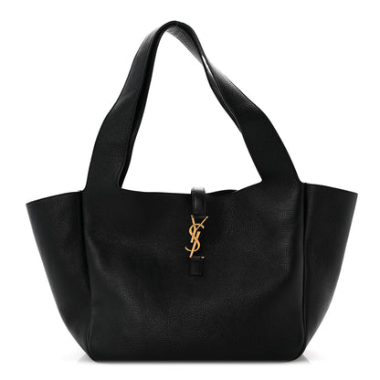 Saint Laurent Grained Deerskin Bea Tote Black 1 of 10