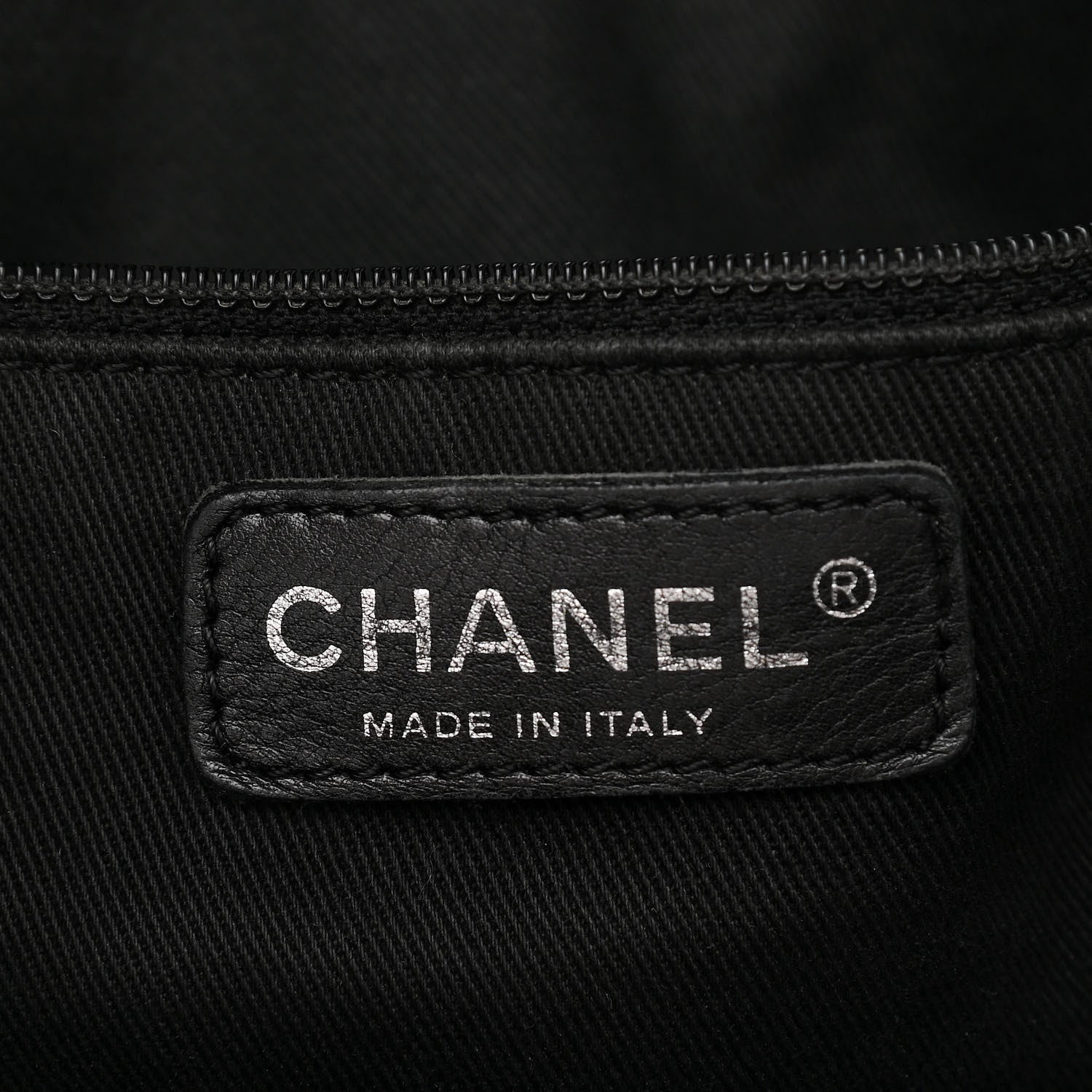 Chanel Aged Calfskin CC Tote Black 6 of 15