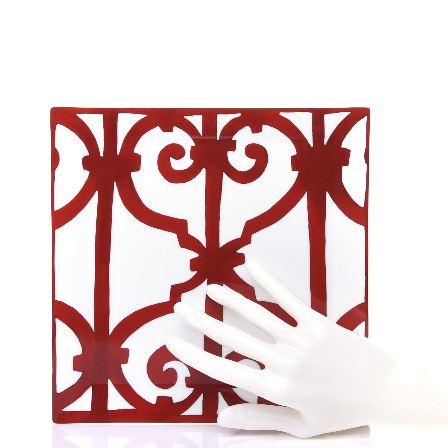 Hermes Porcelain Balcon du Guadalquivir Square Plate n°5 2 of 6