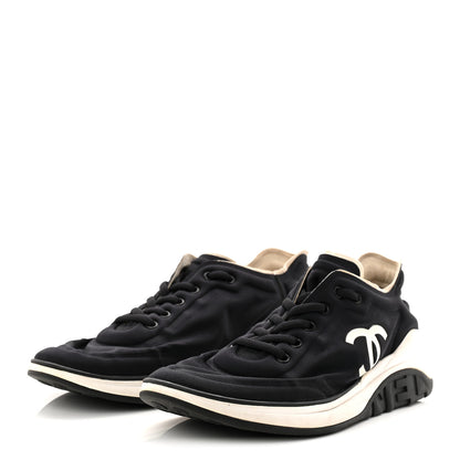 Chanel Lycra CC Sneakers 41 Navy 4 of 8