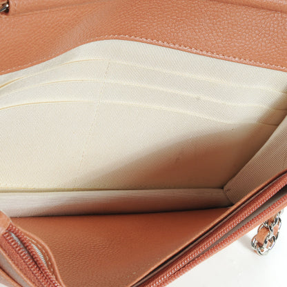Chanel Caviar Wallet on Chain WOC Dark Beige 5 of 8