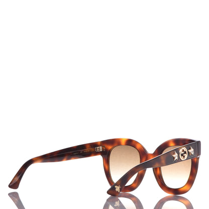 Gucci Round Frame Star Sunglasses GG0208S Tortoise 4 of 8