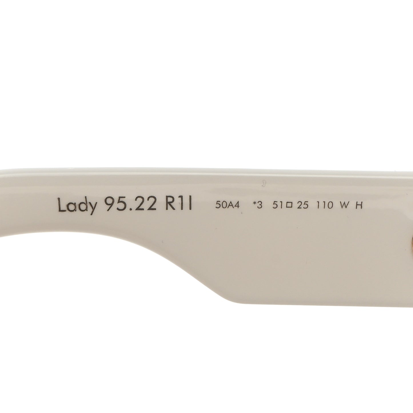 Lady 95.22 Round Sunglasses White