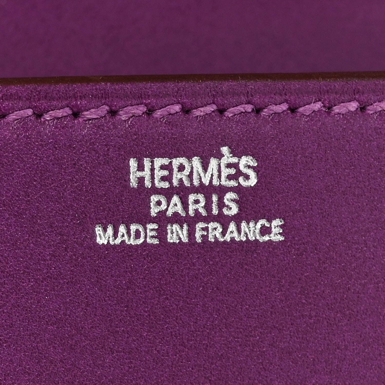 Hermes Tadelakt Medor 23 Clutch Violet 6 of 14