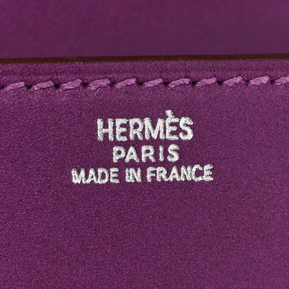 Hermes Tadelakt Medor 23 Clutch Violet 6 of 14