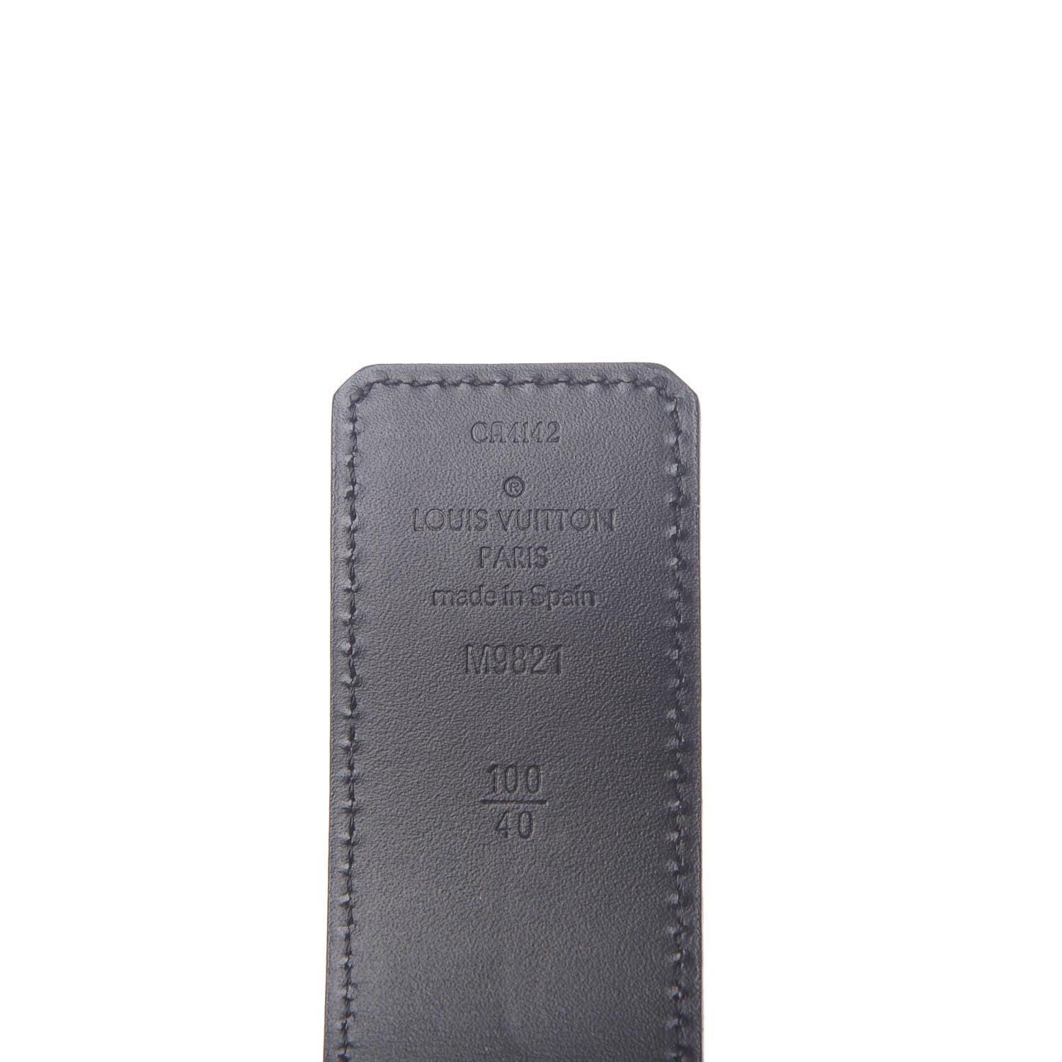 Louis Vuitton Monogram Calfskin 40mm LV Initiales Reversible Belt 100 40 Black 3 of 5