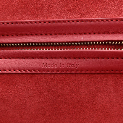 Celine Supple Calfskin Medium Phantom Luggage Red 7 of 11