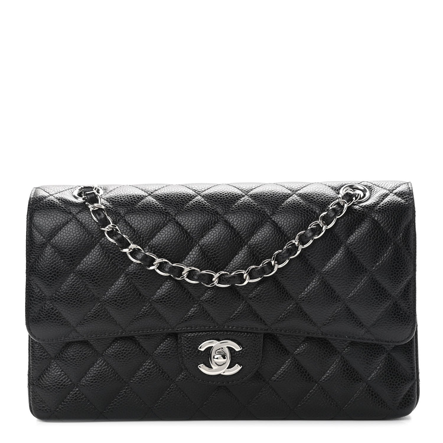 Chanel Caviar Quilted Medium Double Flap Black 1 of 11