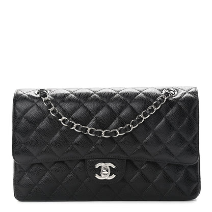 Chanel Caviar Quilted Medium Double Flap Black 1 of 11