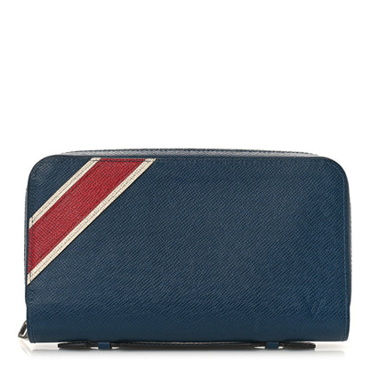 Louis Vuitton Taiga Zippy XL Wallet Blue Red 1 of 14