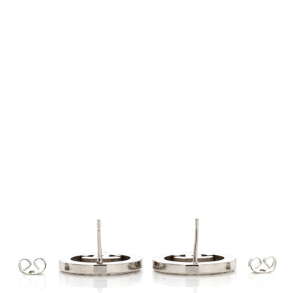 Chanel Crystal CC Round Earrings Silver 3 of 4