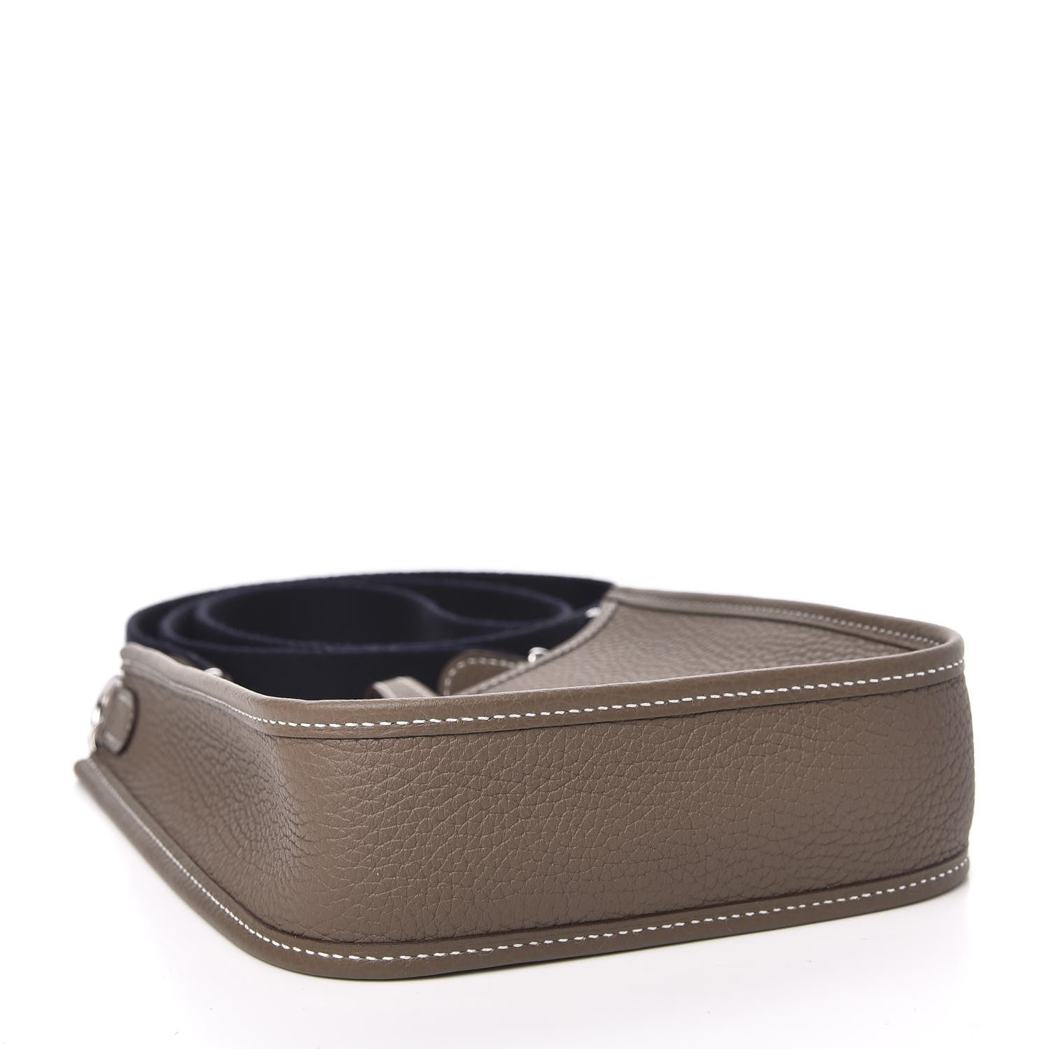 Hermes Taurillon Clemence Amazone Evelyne TPM Etoupe Bleu Indigo 4 of 11