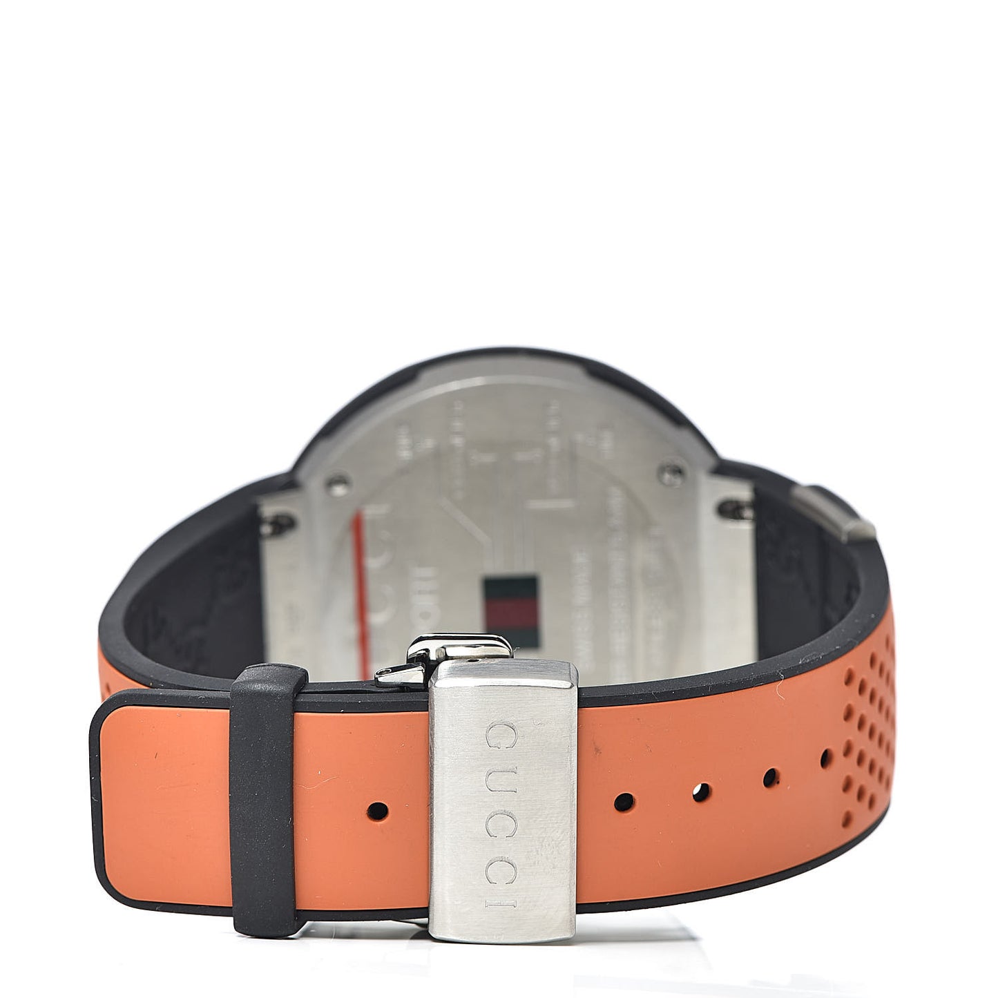 Stainless Steel Rubber 49mm Digital I-Gucci Sport Watch Black