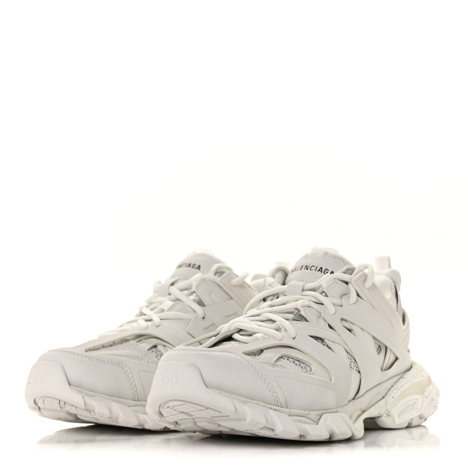 Balenciaga Rubber Mesh Fabric Monocolor Recycled Sole Womens Track Sneakers 38 White 3 of 6