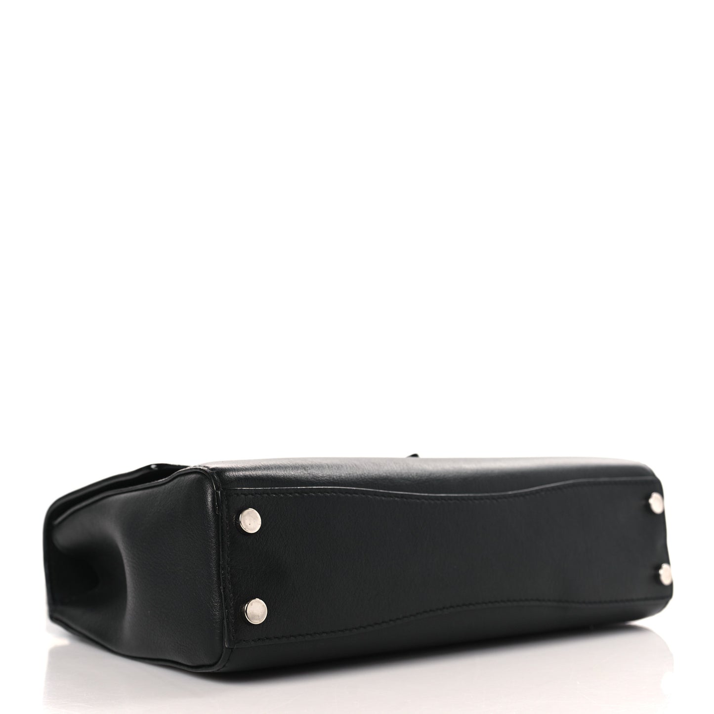 Calfskin Crystal Cheri Top Handle Bag Black