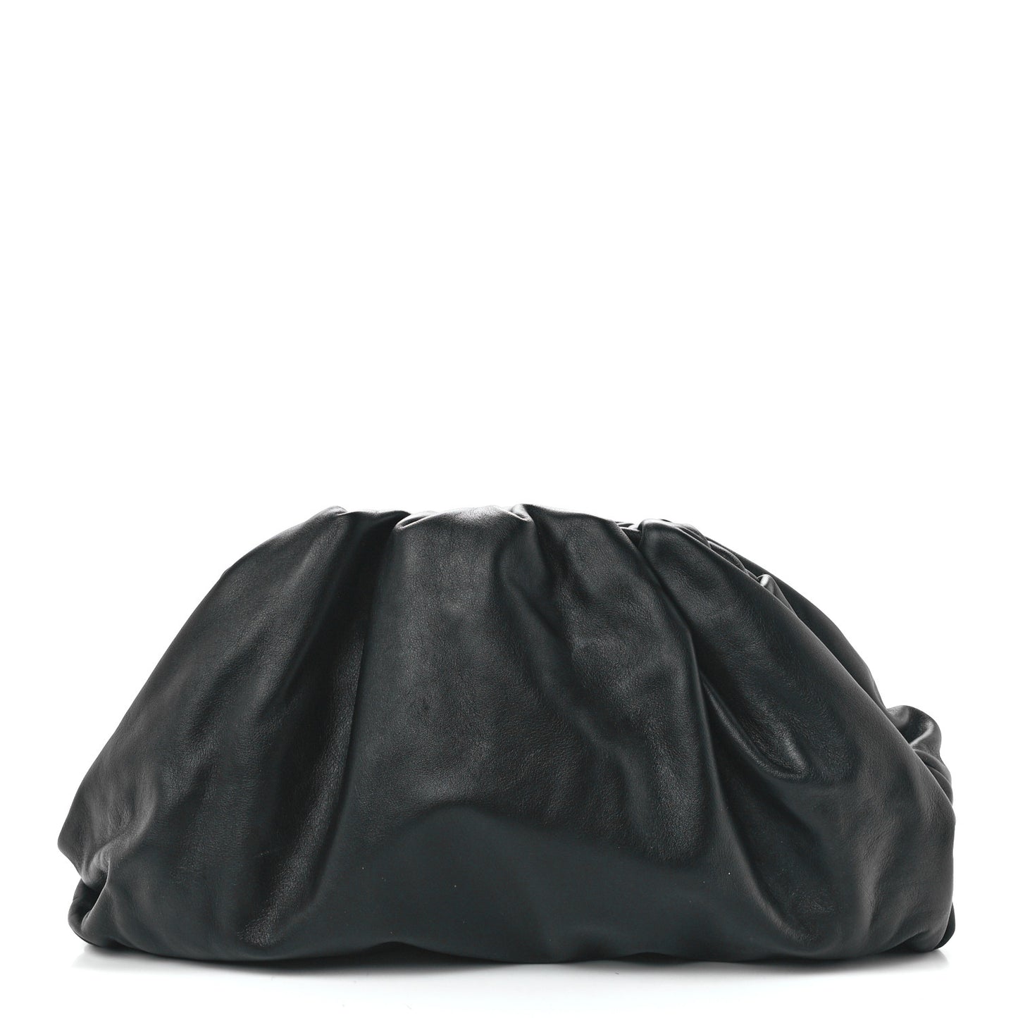 Smooth Butter Calf The Pouch Oversized Clutch Black