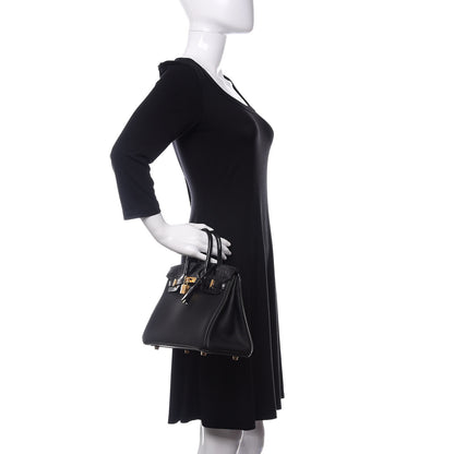 Hermes Togo Shiny Niloticus Crocodile Birkin Touch 25 Black 2 of 38