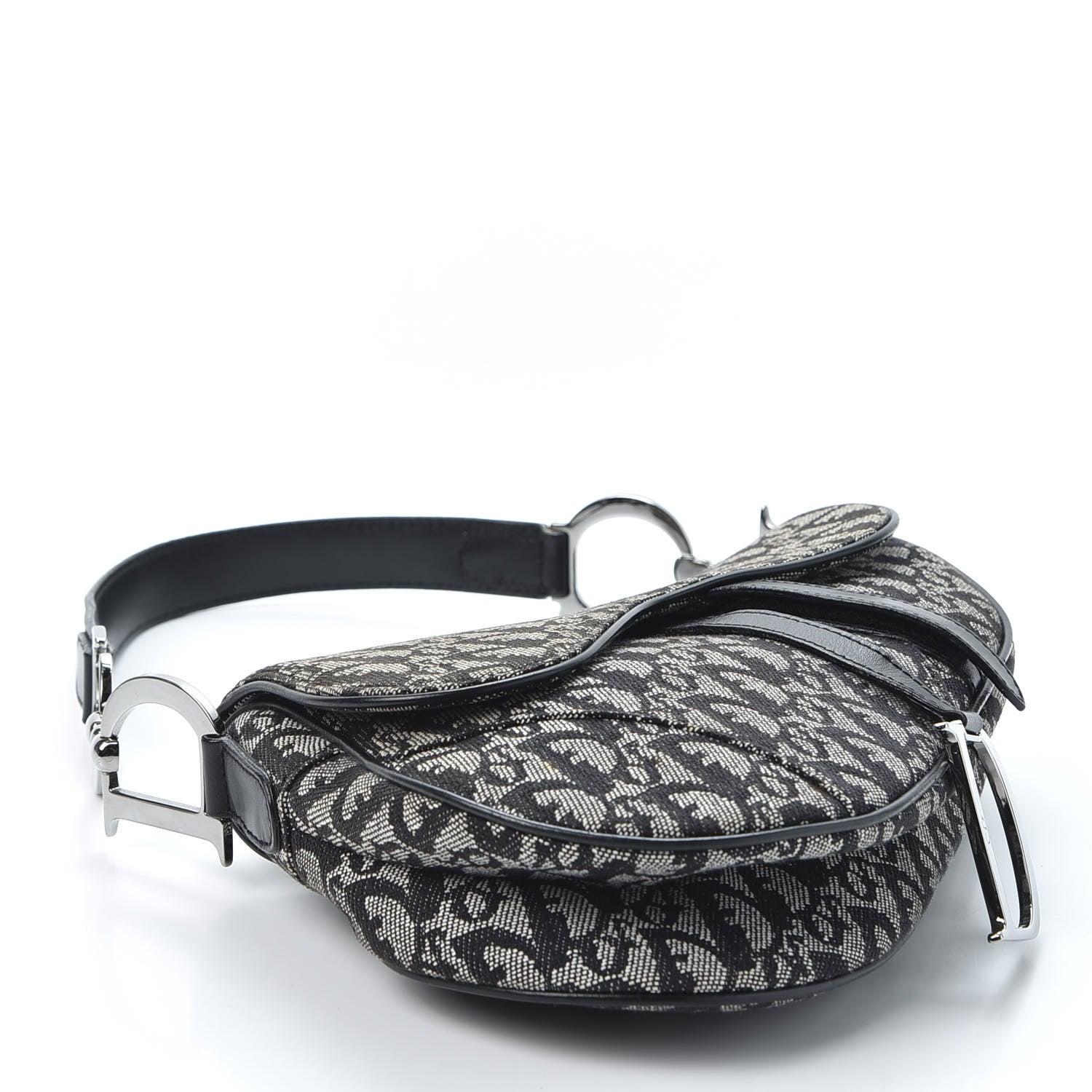 Christian Dior Monogram Saddle Bag Black 3 of 11
