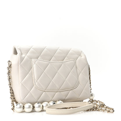 Chanel Lambskin Quilted Small My Precious Flap White 3 of 10
