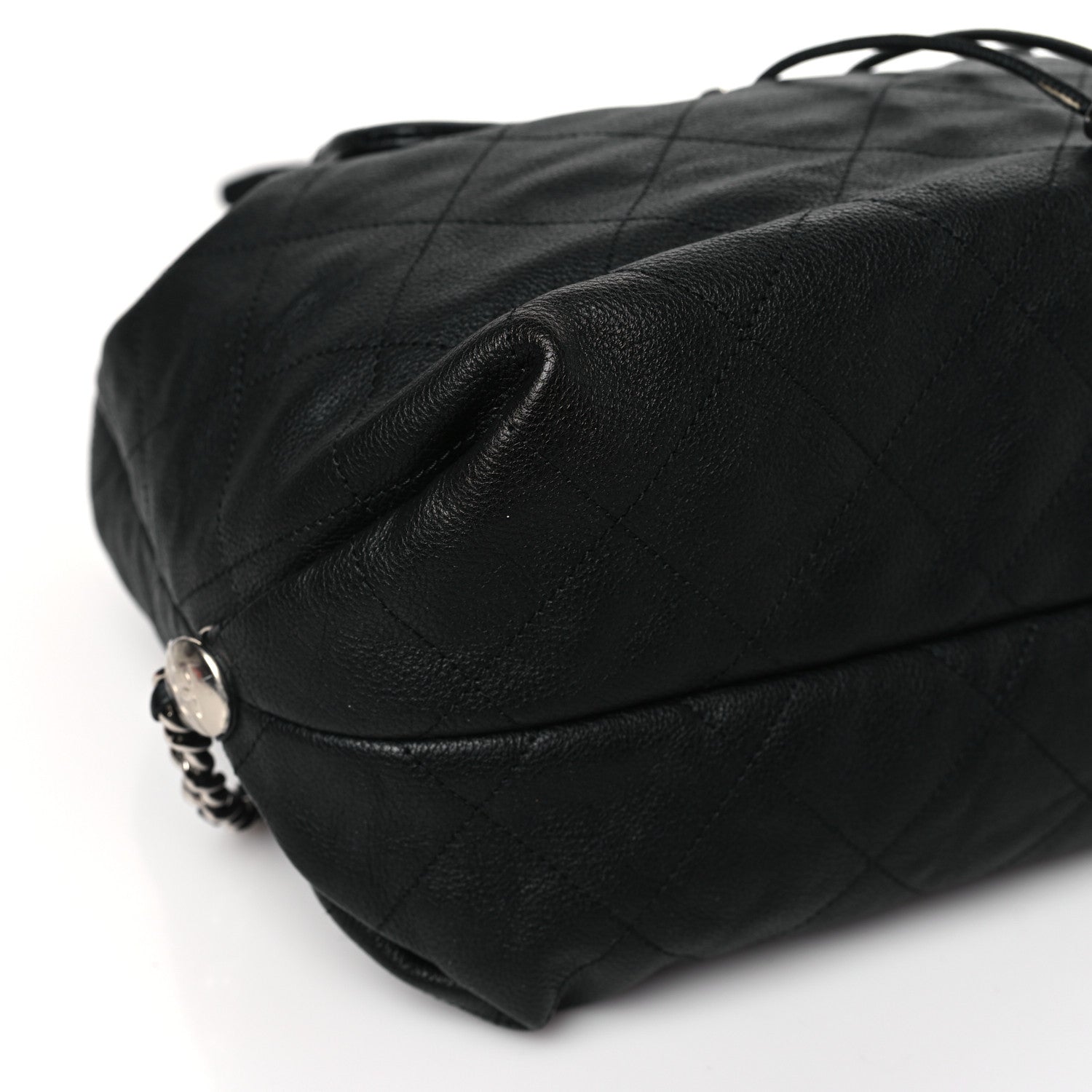 Chanel Grained Calfskin Stitched Braided With Style Backpack Black 7 of 9