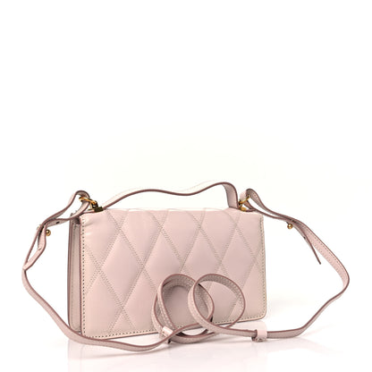 Givenchy Goatskin Quilted GV3 Strap Wallet Pale Pink 3 of 13
