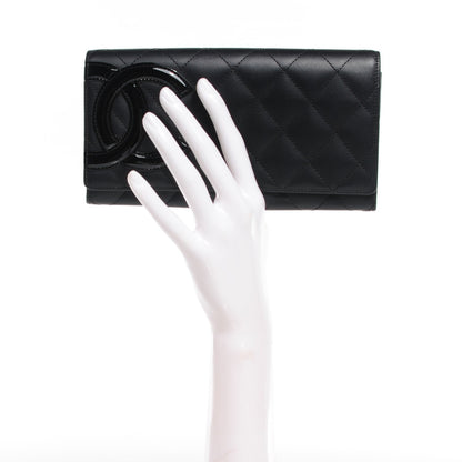 Chanel Calfskin Quilted Cambon Flap Wallet Black 2 of 8