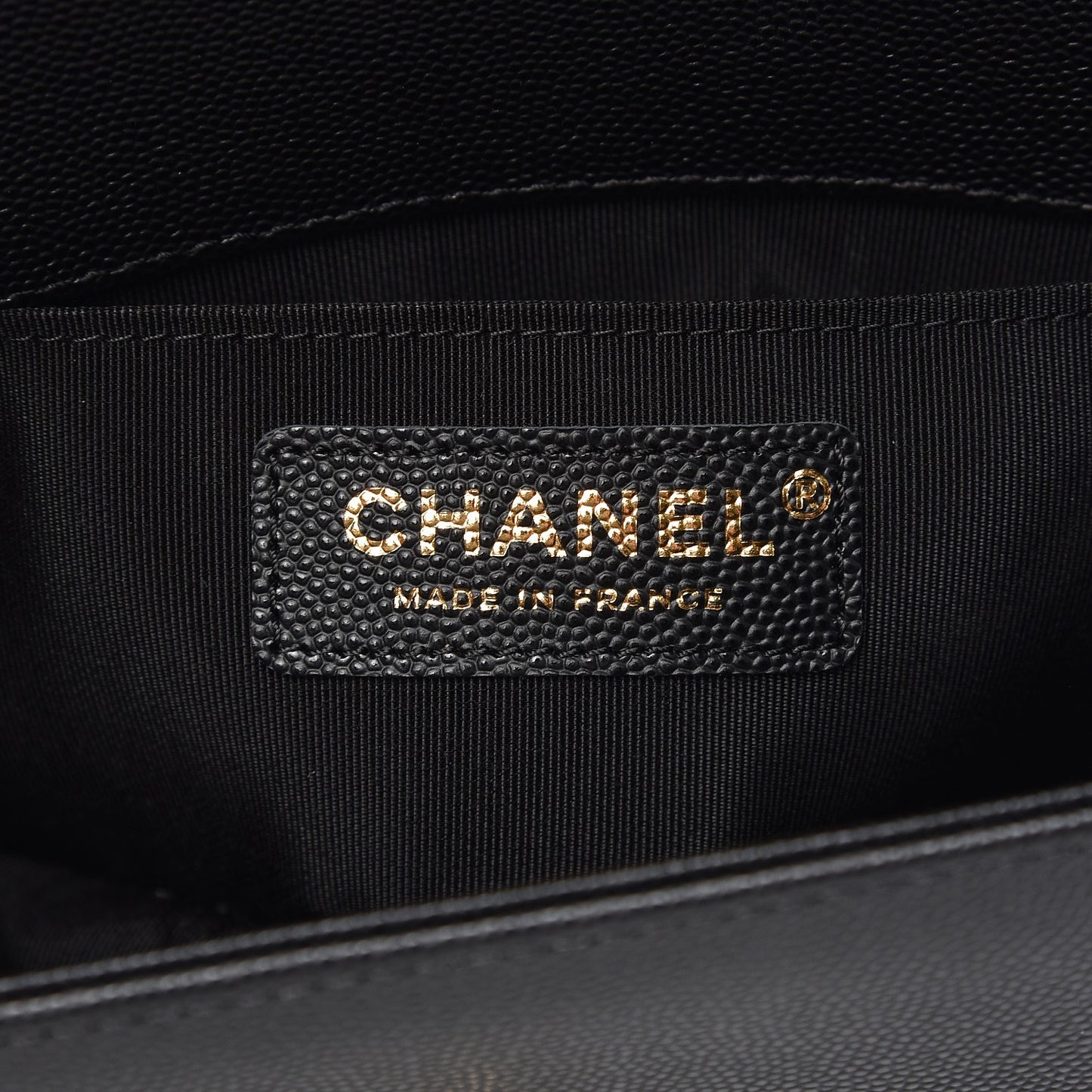 Caviar Quilted Small Boy Flap Black