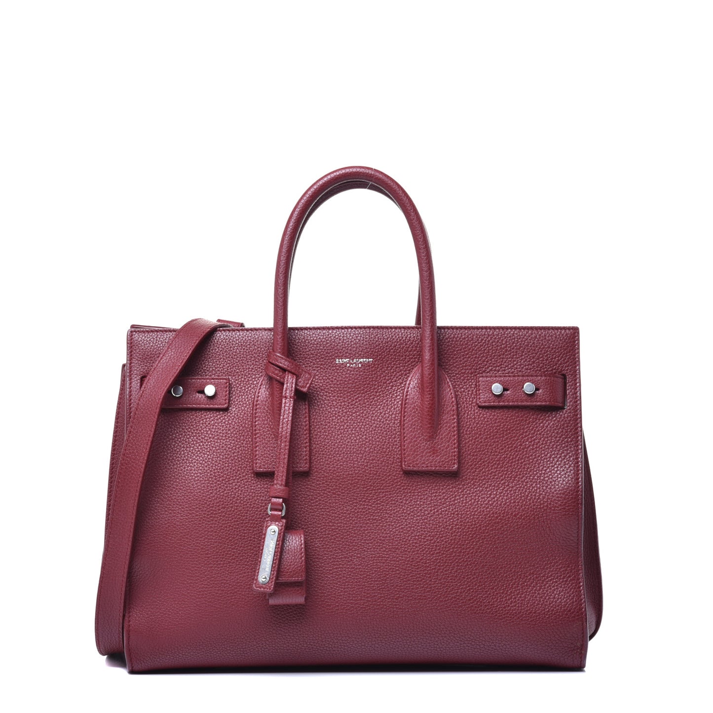 Grained Calfskin Small Supple Sac De Jour Dark Pallisandre