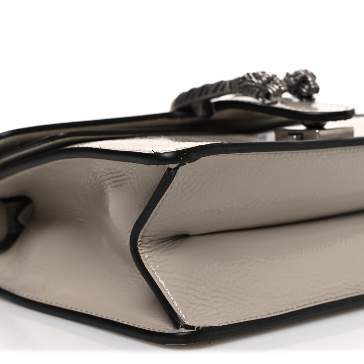 Crinkled Patent Small Dionysus Top Handle Bag Sphinx