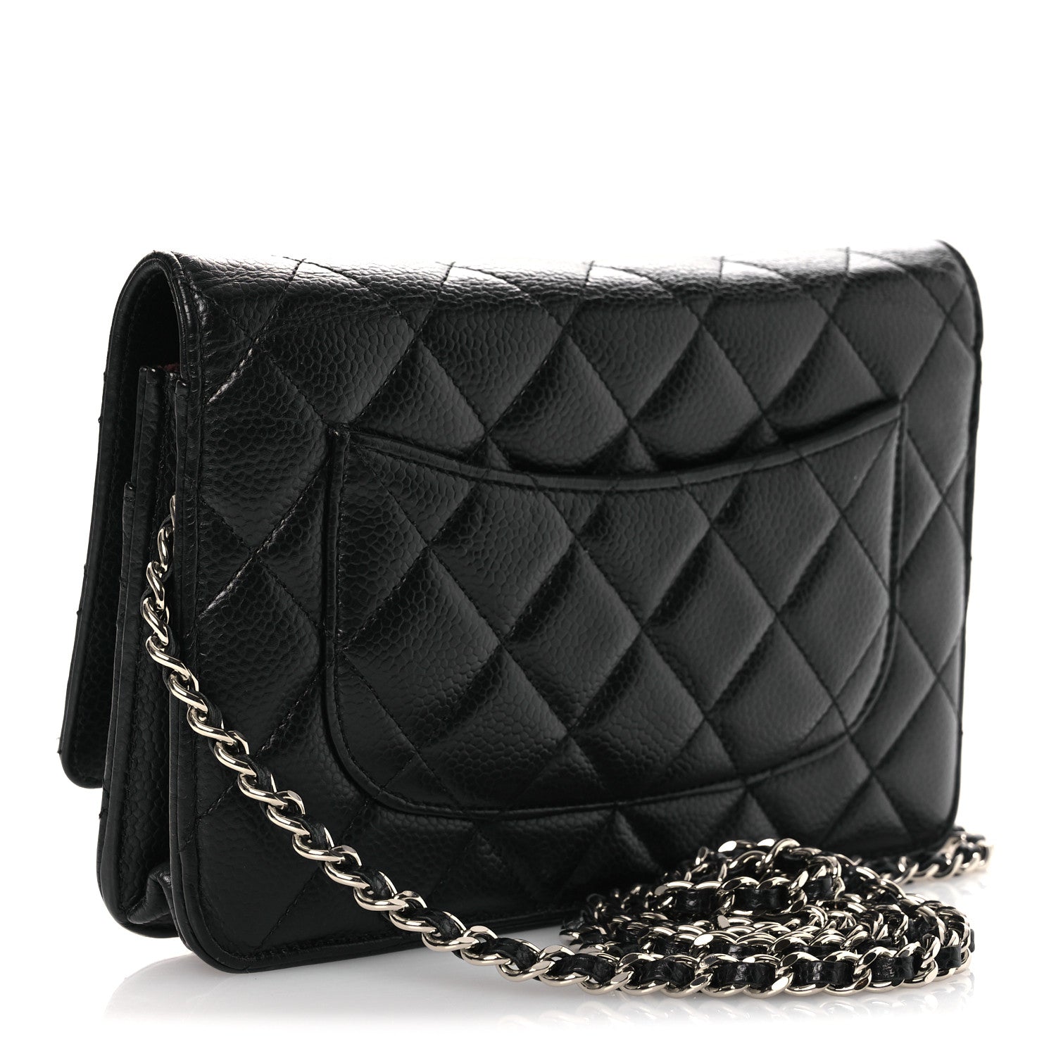Chanel Caviar Quilted Wallet On Chain WOC Black 3 of 14