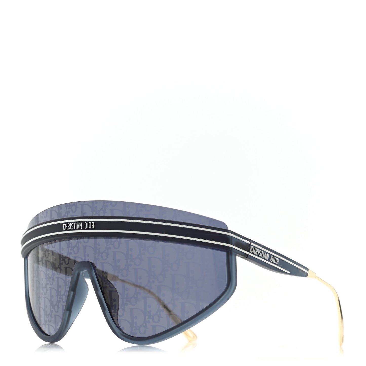 Oblique Mask DiorClub M2U Sunglasses Translucent Blue