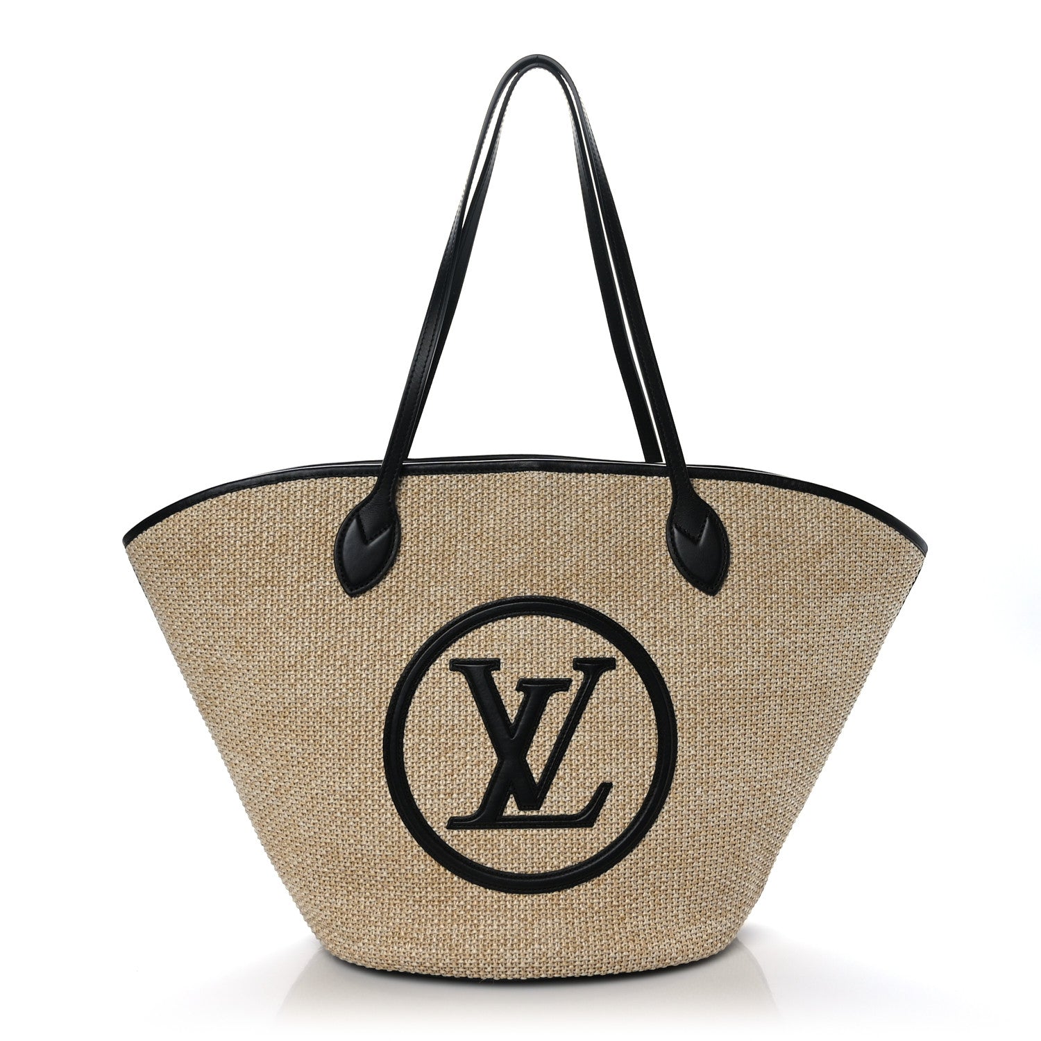 Louis Vuitton Raffia Saint Jacques Tote Black 1 of 9