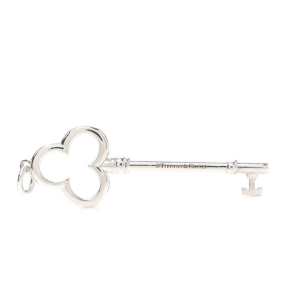 Tiffany Sterling Silver Trifoil Key Pendant 3 of 3