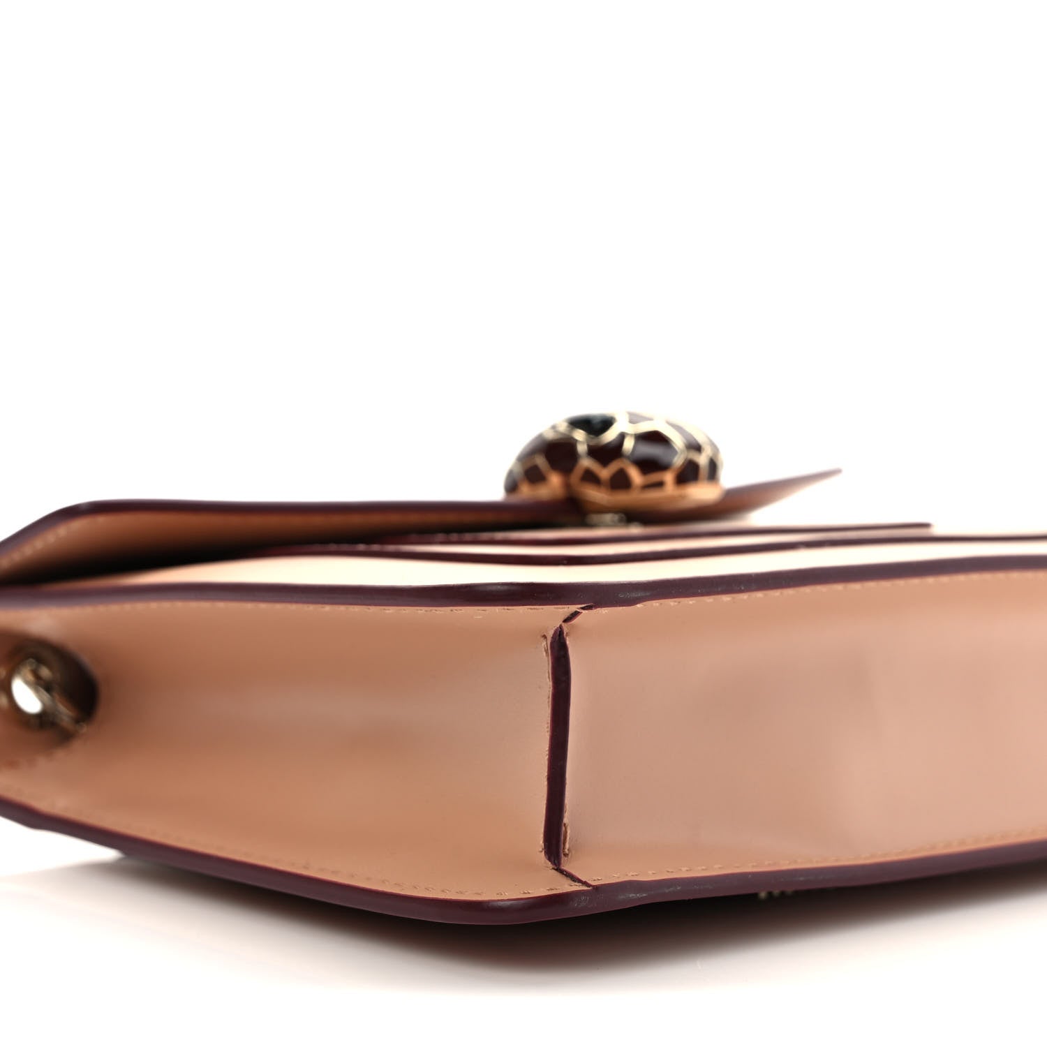 Bulgari Calfskin Serpenti Forever Crossbody Bag Beige 7 of 9