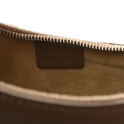 The Row Smooth Calfskin Half Moon Shoulder Bag Chestnut 6 of 9