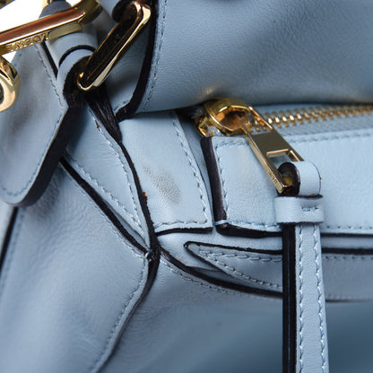 Loewe Calfskin Small Puzzle Bag Aqua 18 of 25