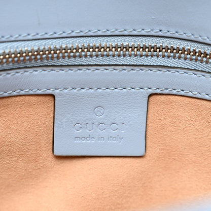 Gucci Calfskin Matelasse Small GG Marmont Shoulder Bag Porcelain Light Blue 7 of 10