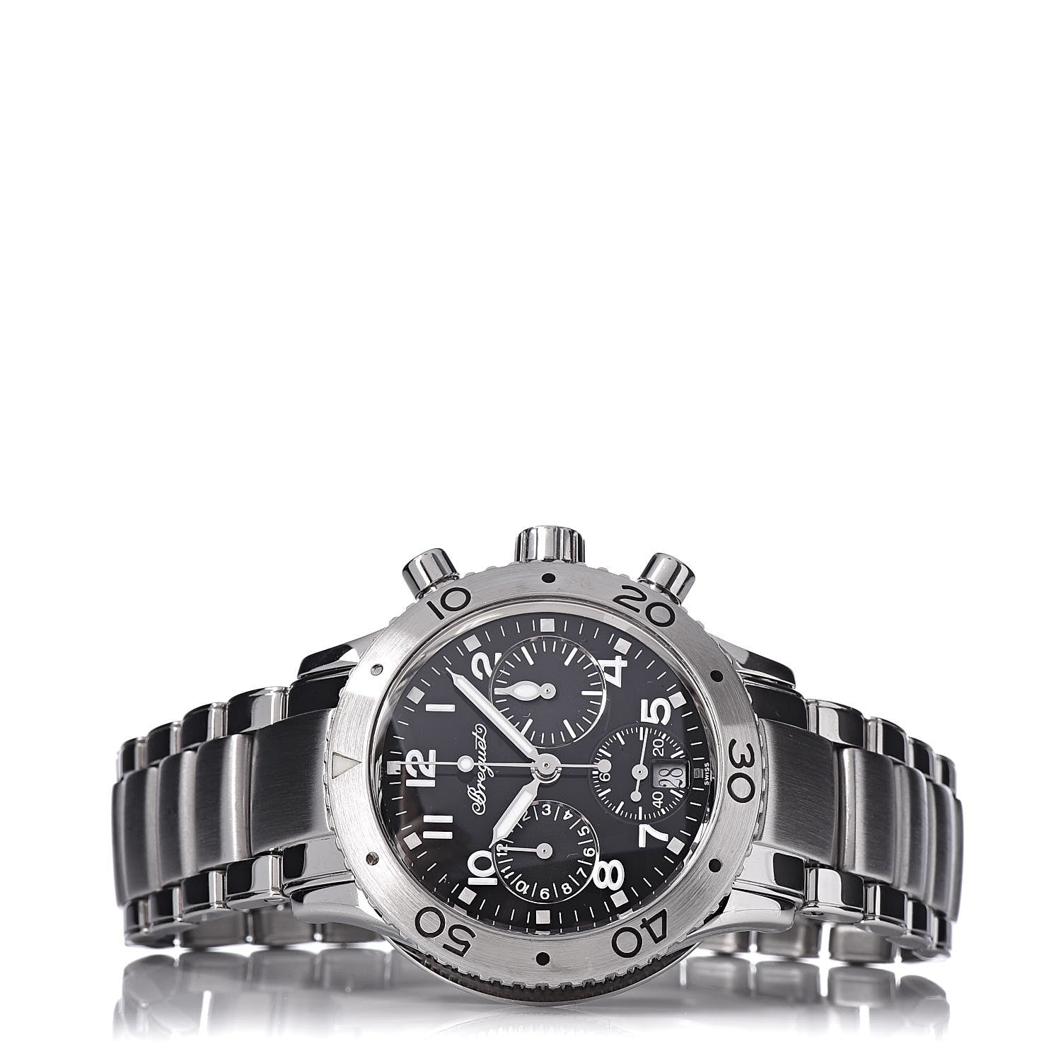 Breguet Stainless Steel 33mm Type XX Transatlantique Automatic Watch Black 4820ST/D2/S76 3 of 6