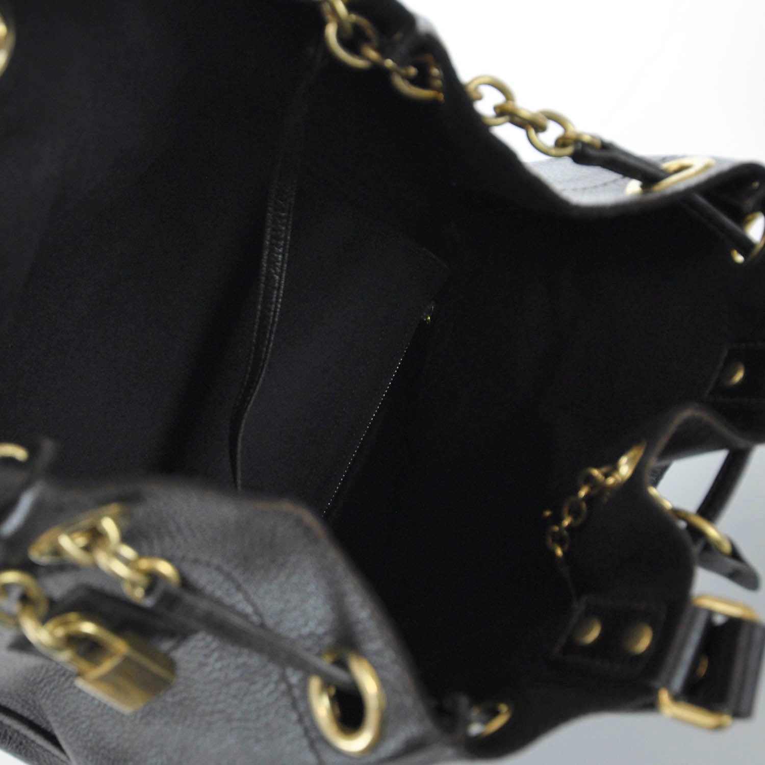 Saint Laurent Leather Overseas Tote Brown 7 of 10