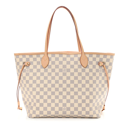 Louis Vuitton Damier Azur Neo Neverfull MM Rose Ballerine 3 of 11
