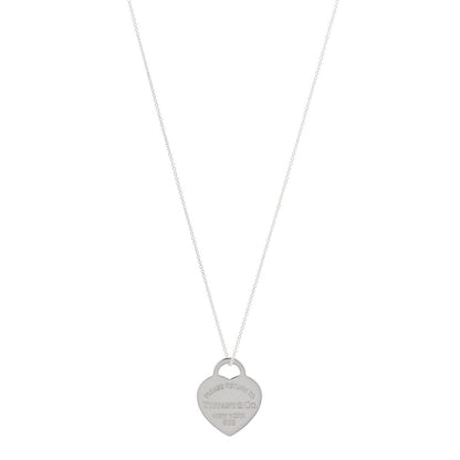 Tiffany Sterling Silver Return to Tiffany Heart Pendant Necklace 1 of 5