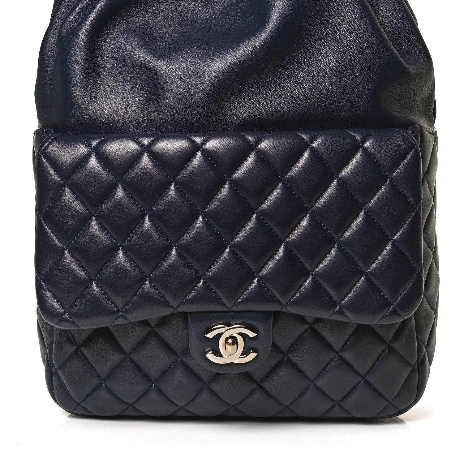 Chanel Lambskin Quilted Large In Seoul Backpack Navy 7 of 9