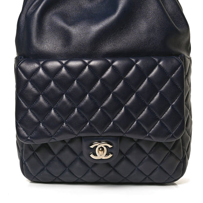 Chanel Lambskin Quilted Large In Seoul Backpack Navy 7 of 9
