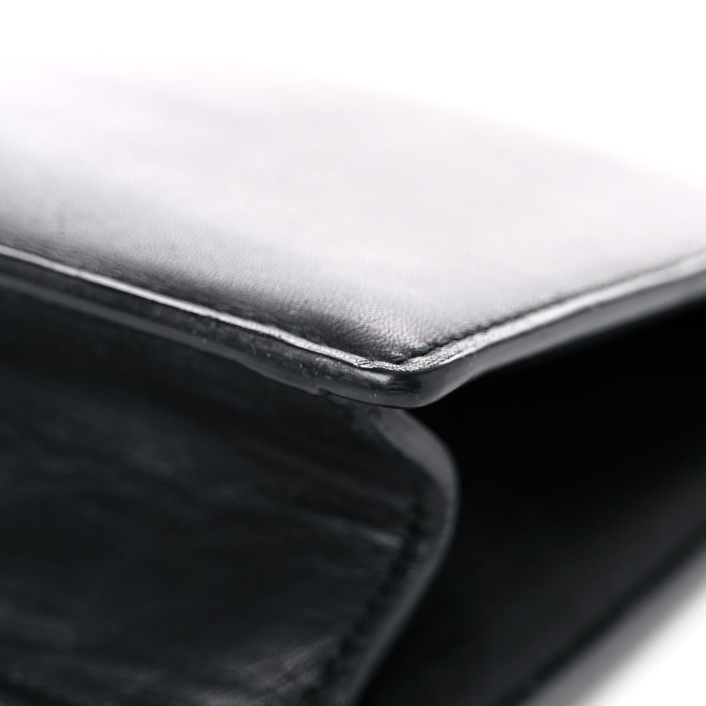 Leather Lutetia Clutch Black