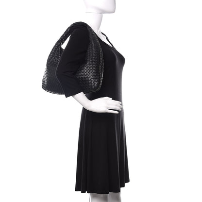 Bottega Veneta Nappa Intrecciato Large Veneta Hobo Black 2 of 9