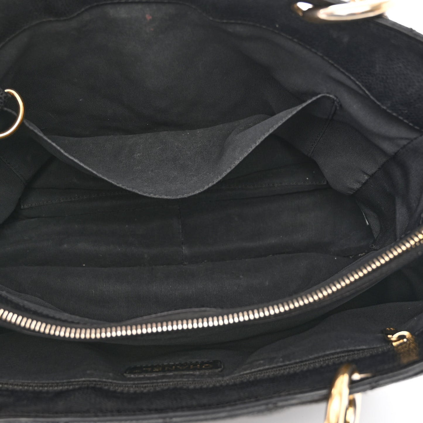 Caviar Quilted Grand Shopping Tote GST Black